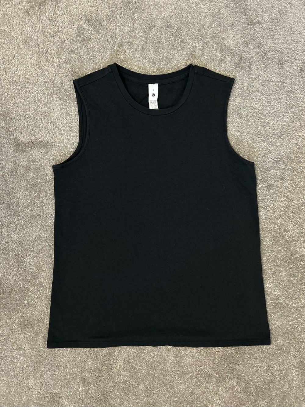 Lululemon Men's Black Sleeveless Muscle Tank - Brand Unknown